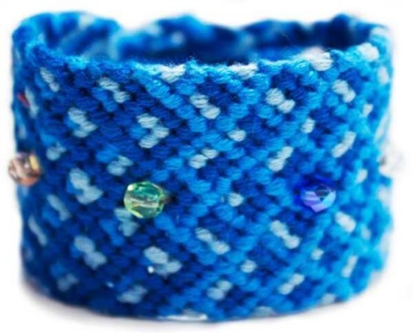 Picture of wide crystal friendship bracelet