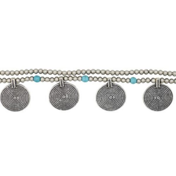 Picture of spiral disk bell anklet