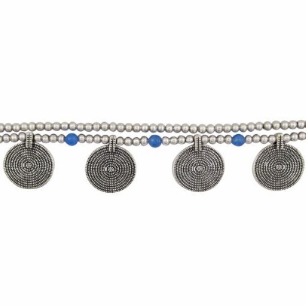 Picture of spiral disk bell anklet