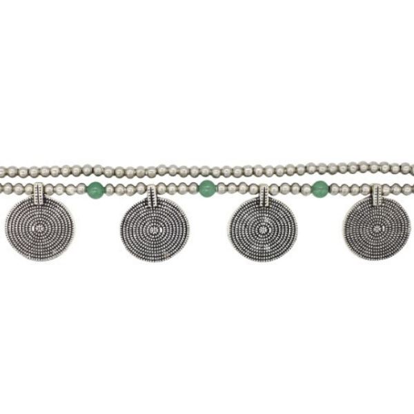 Picture of spiral disk bell anklet