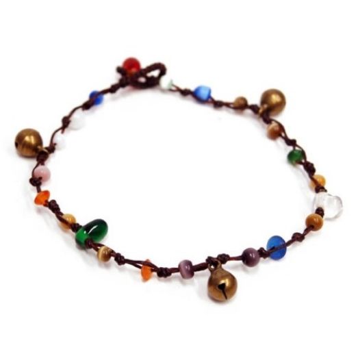 Picture of jippy multicolor bell anklet