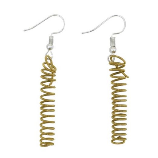 Picture of guitar string earrings