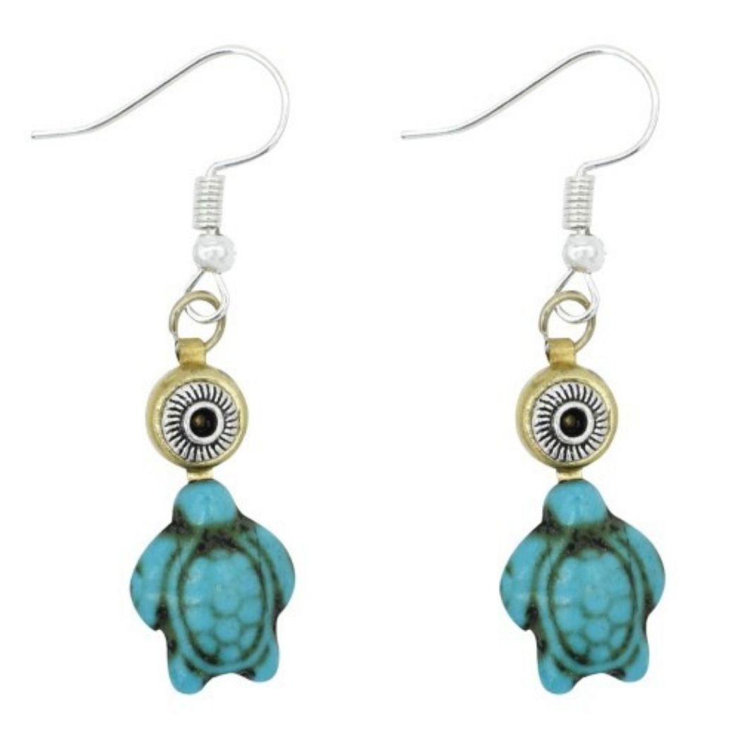 Picture of turtle charm earrings