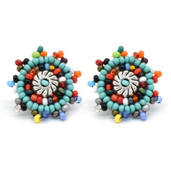 Picture of beaded stud earrings