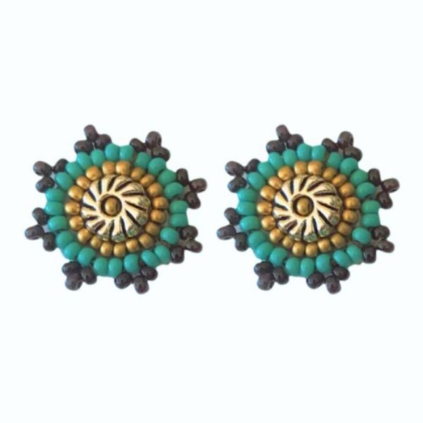 Picture of beaded stud earrings