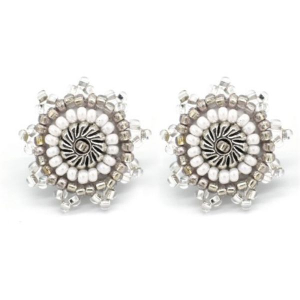 Picture of beaded stud earrings