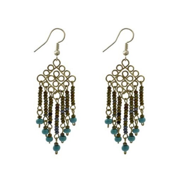 Picture of wire diamond earrings