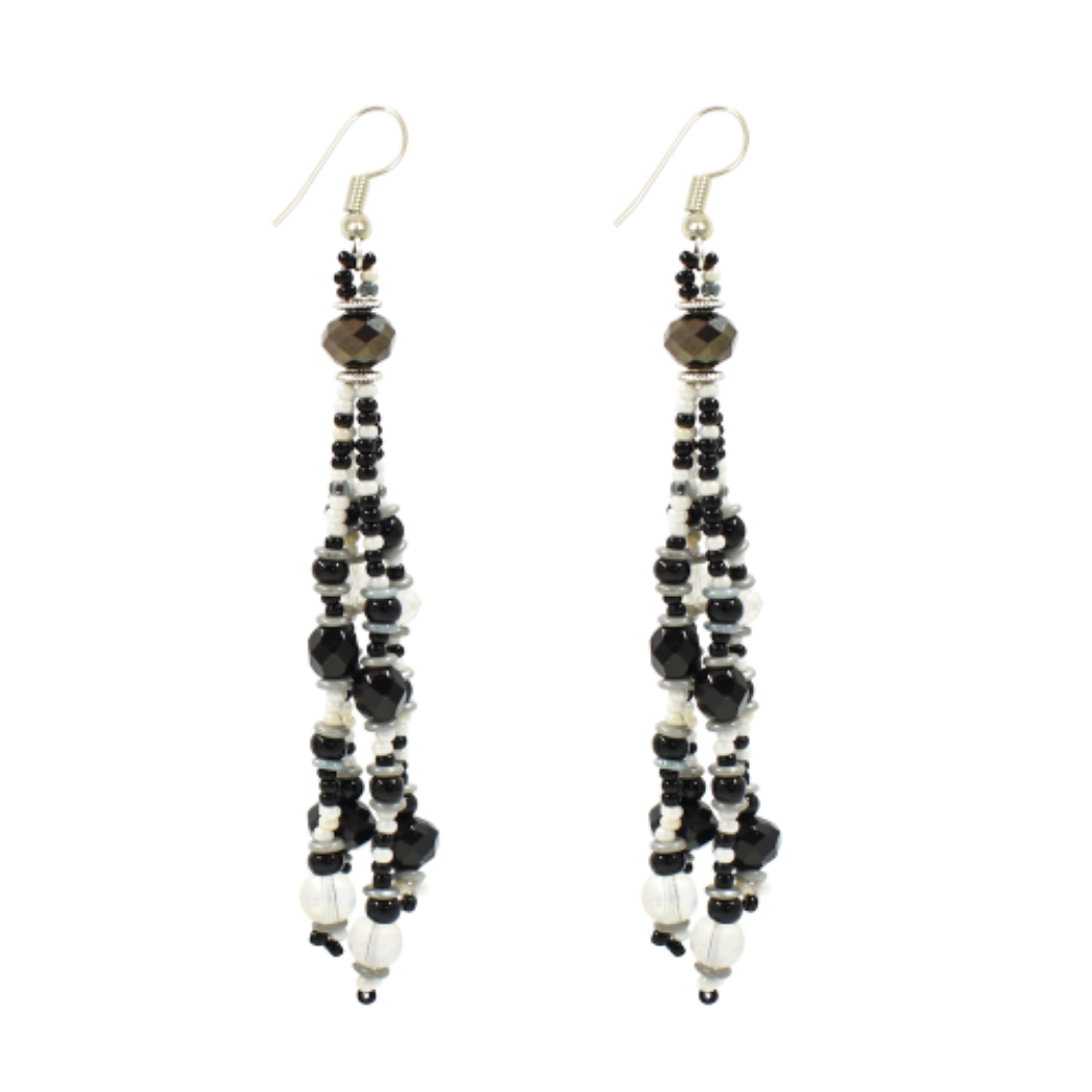 Picture of spool beaded earrings