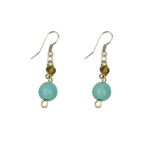 Picture of egglet beaded earrings