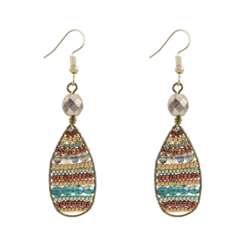 Picture of lluvia beaded earrings