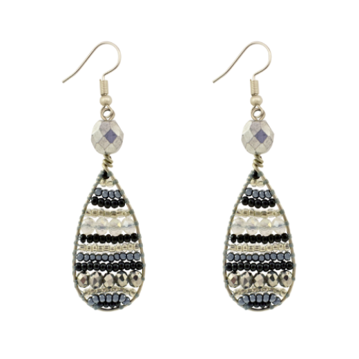 Picture of lluvia beaded earrings