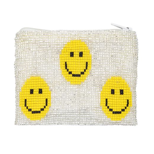 Picture of beaded smiley coin purse