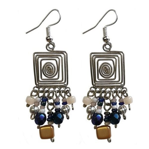 Picture of square wire earrings