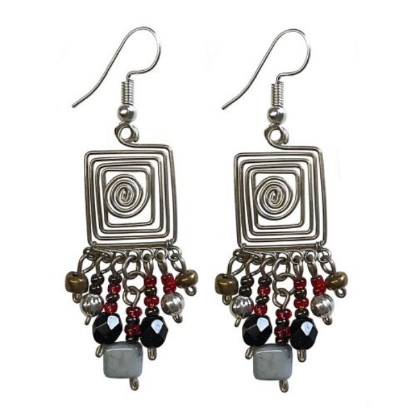 Picture of square wire earrings