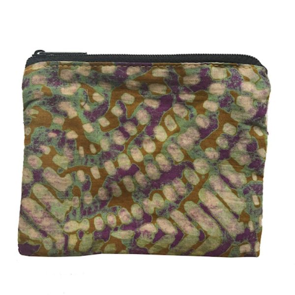 Picture of cotton batik coin purse