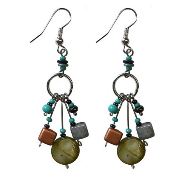 Picture of pearly potpourri earrings