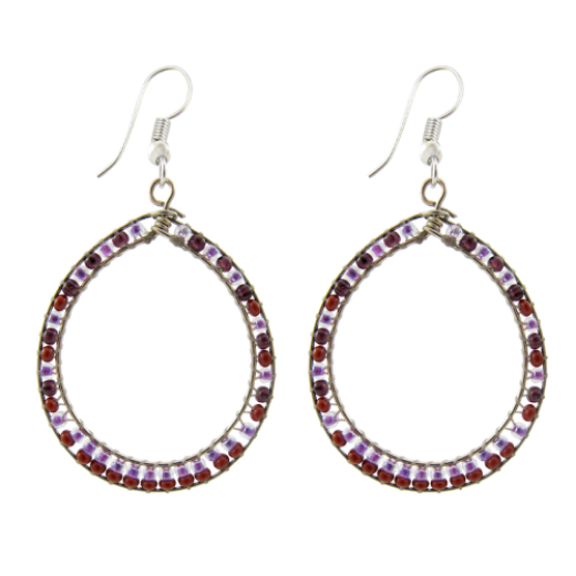 Picture of gancho beaded earrings