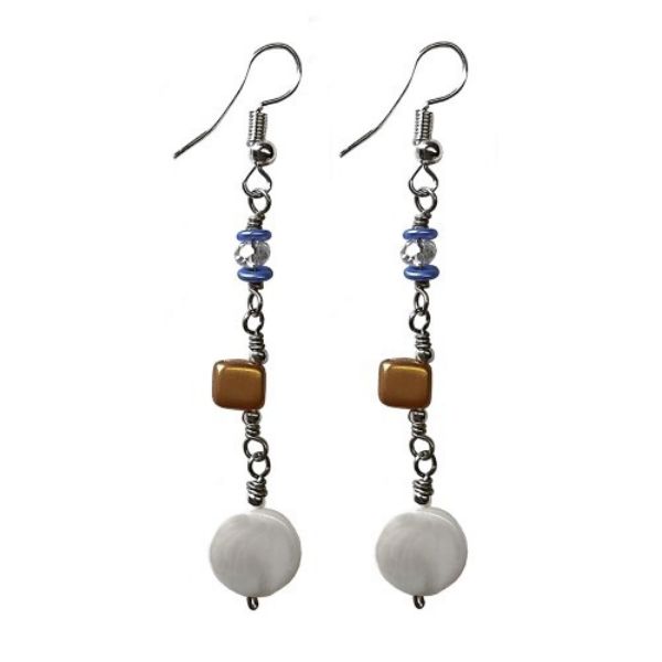 Picture of concha pearl earrings