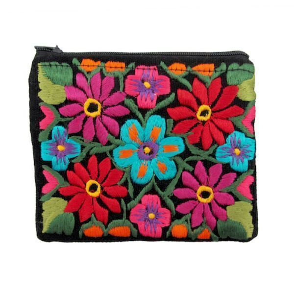 Picture of floral coin purse - large