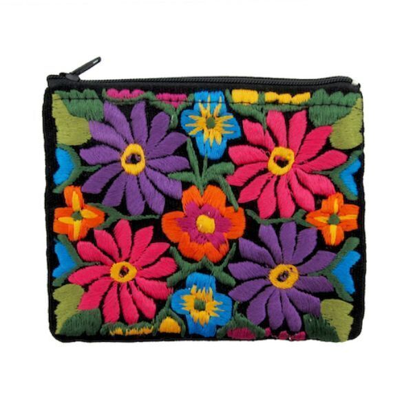 Picture of floral coin purse - large