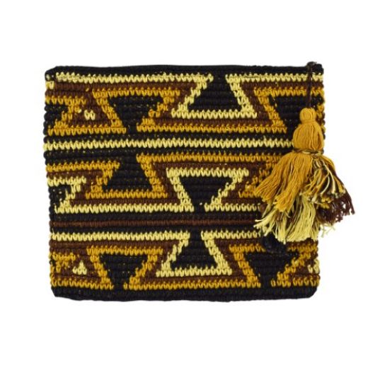 Picture of crocheted carryall clutch bag