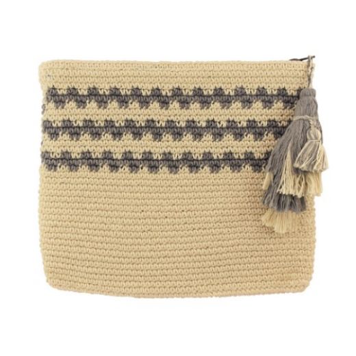 Picture of crocheted carryall clutch bag