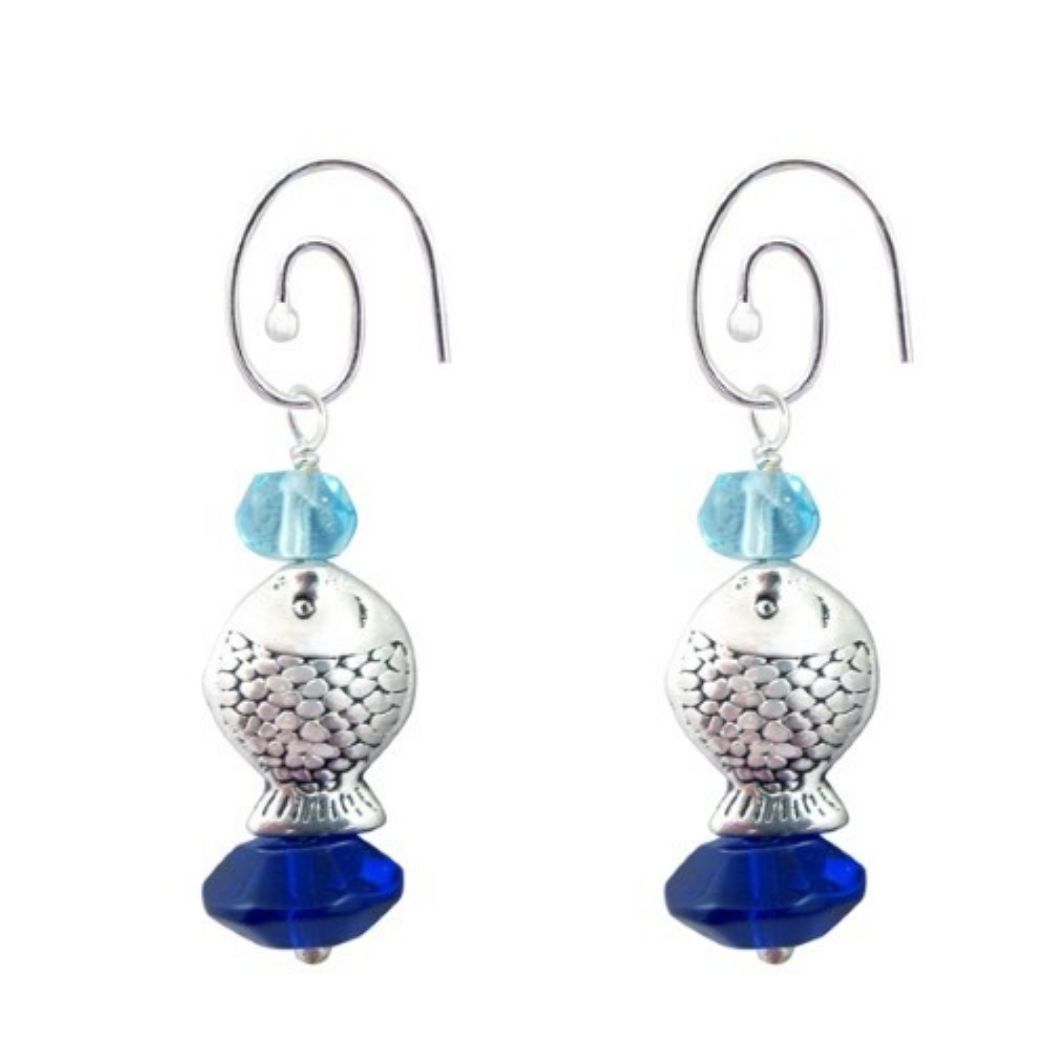 Picture of fish charm earrings