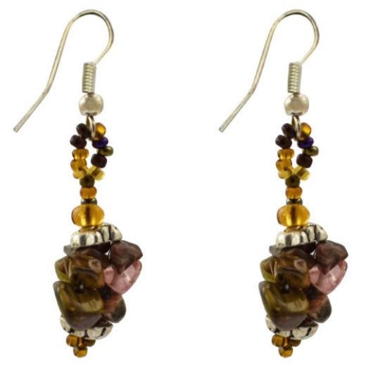 Picture of piedra beaded earrings
