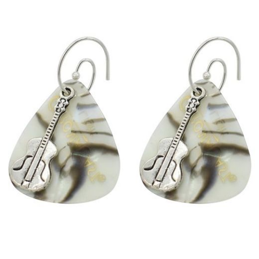 Picture of guitar pick earrings