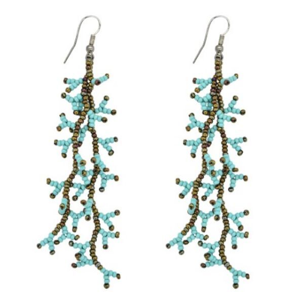 Picture of caribou two strand beaded earrings