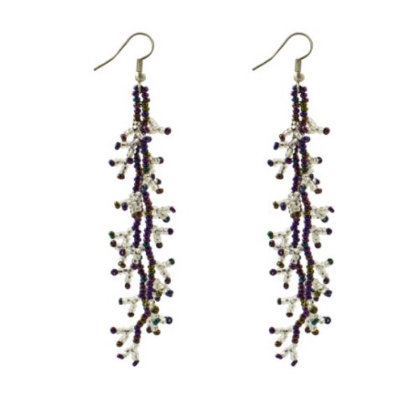 Picture of caribou two strand beaded earrings