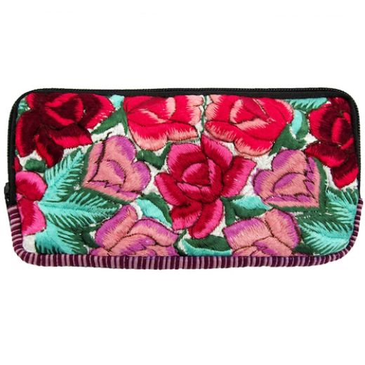 Picture of huipil flower wallet