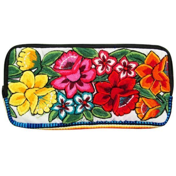 Picture of huipil flower wallet