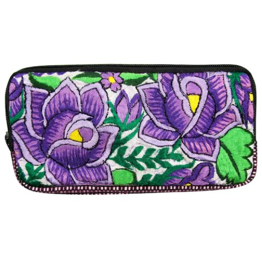 Picture of huipil flower wallet
