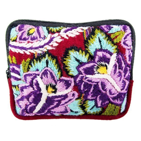 Picture of huipil flower wallet - mini