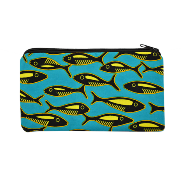 Picture of wax print sardine pouch