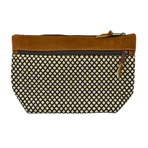 Picture of florecita leather trim clutch