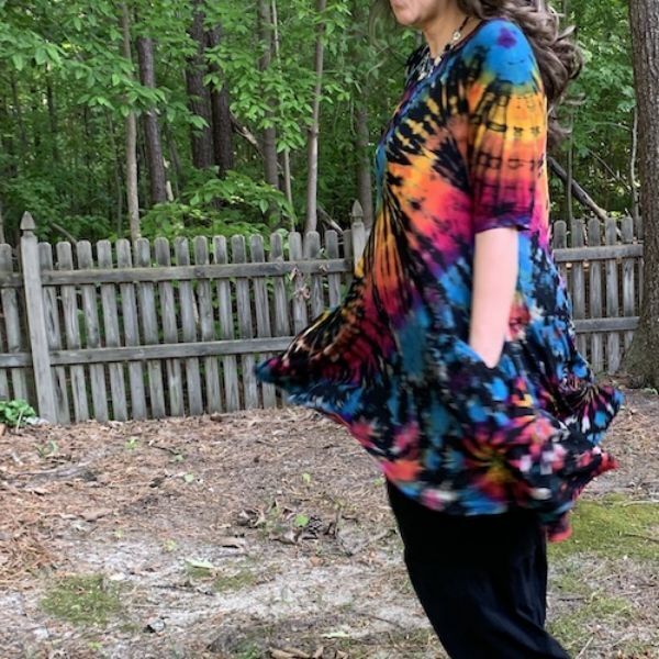 Picture of tie dye pocket dress