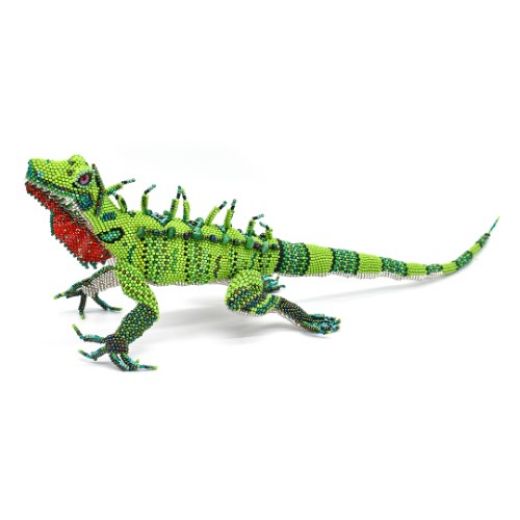Picture of beaded iguana figurine