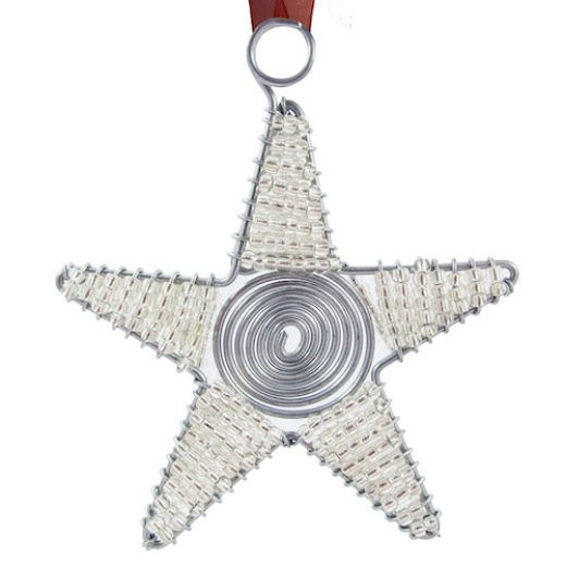 Picture of beaded star ornament