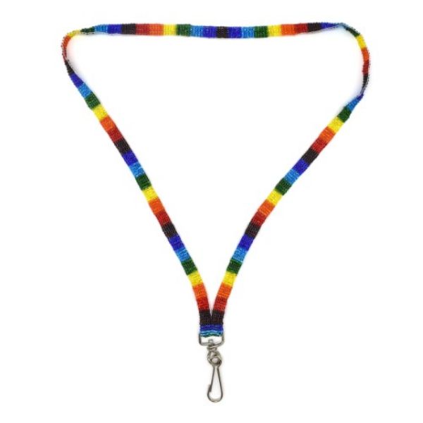 Picture of beaded lanyard with clip