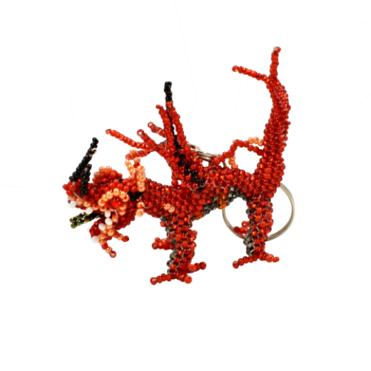 Picture of beaded dragon keychain