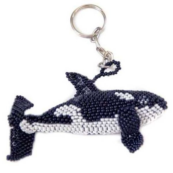 Picture of beaded sealife keychain