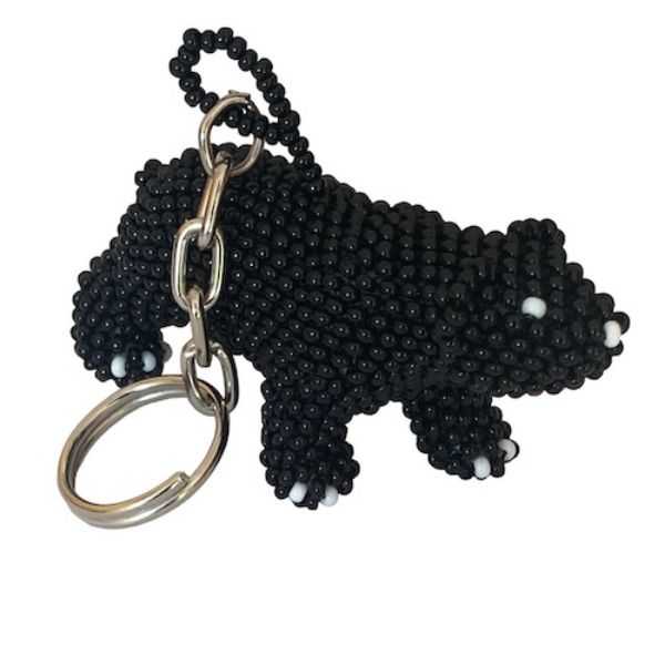 Picture of beaded wildlife keychain