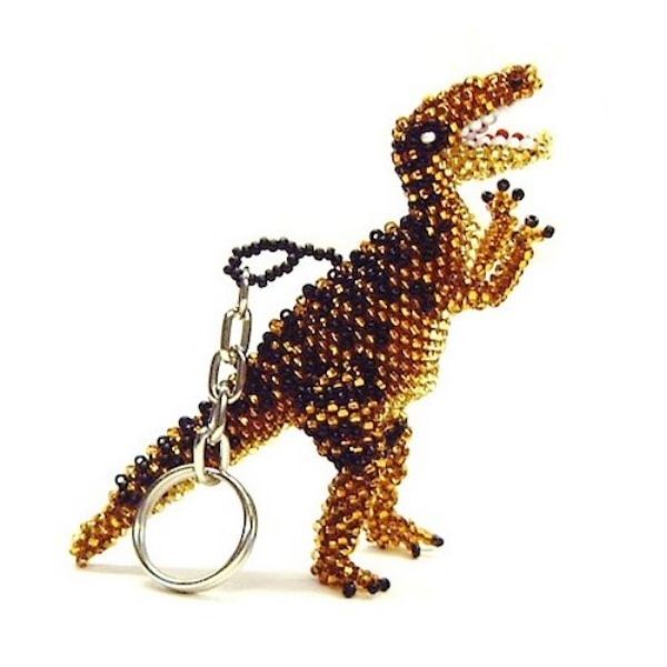 Picture of beaded wildlife keychain