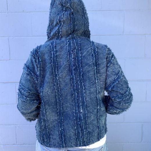 Picture of blue hooded jacket