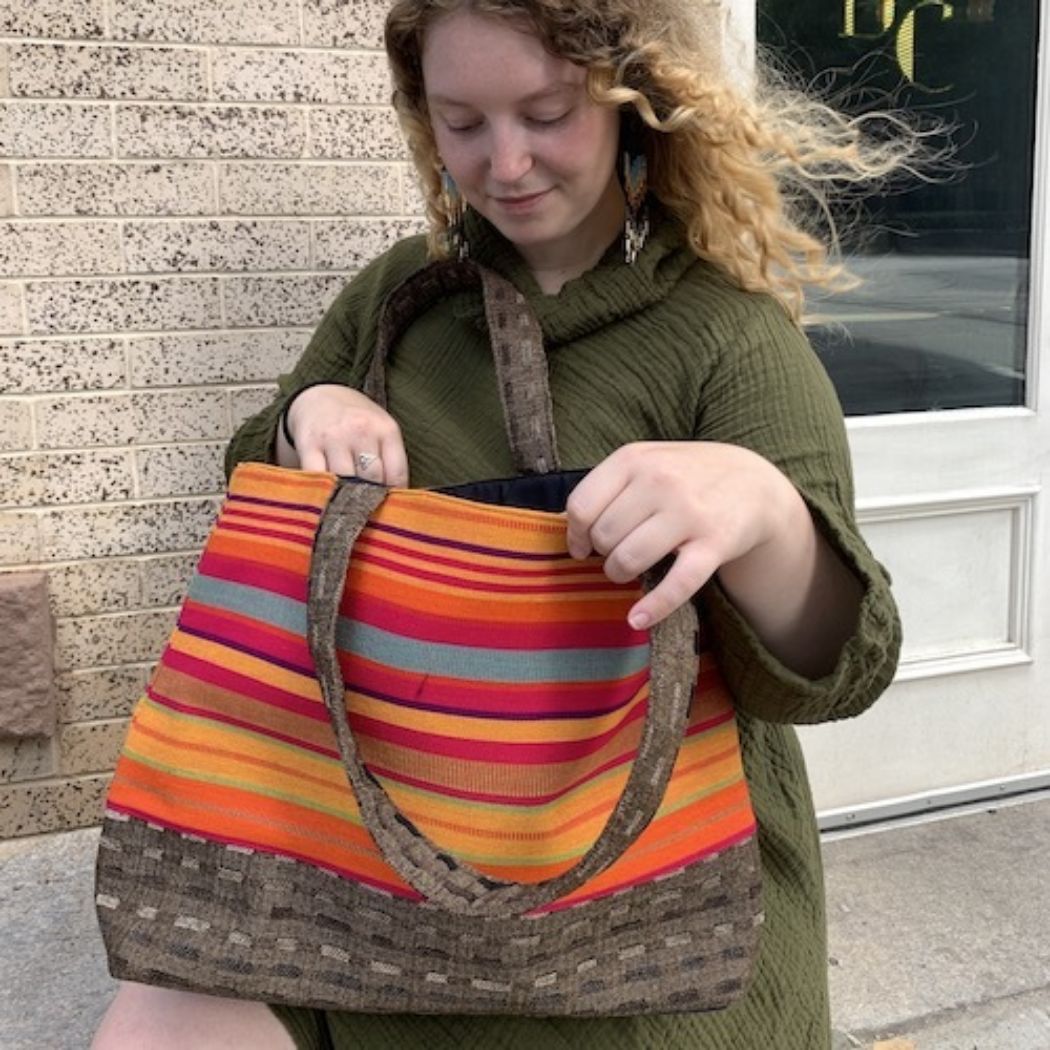 Picture of handwoven tapestry tote