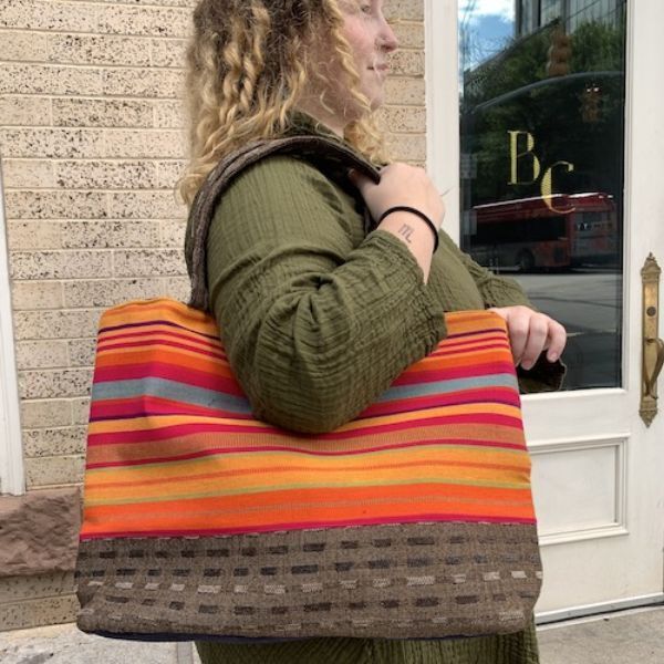 Picture of handwoven tapestry tote