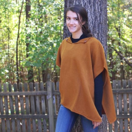 Picture of fleece poncho