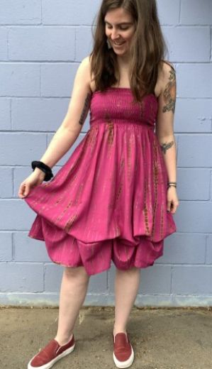 Picture of tie dye lindsey dress